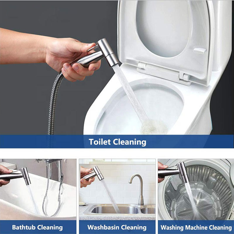Copper Handheld Sprayer Cleaning Bidet Urinal Bathroom Shower Bathtub Faucets