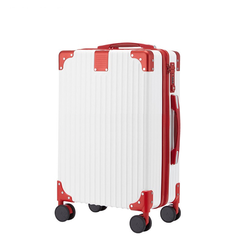 white hard shell cabin suitcase