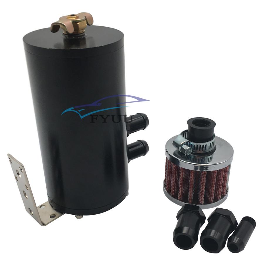 0.5L OIL CATCH CAN TANK /& FILTER BREATHER fits SKYLINE SILVIA WRX EVO SUPRA