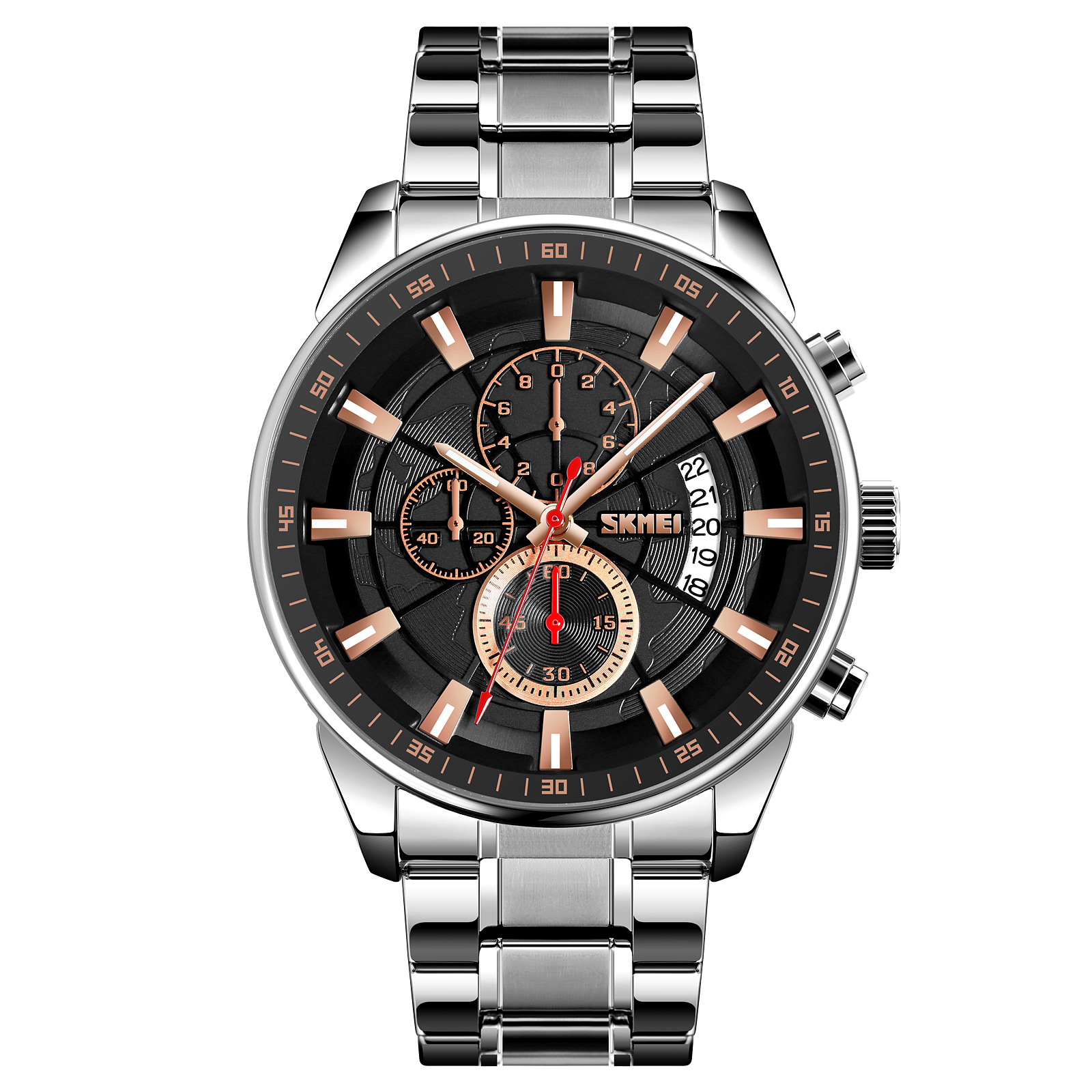 SKMEI Mens Watches Quartz Movement Easy to Read,Analog Date,Reinforced Leather Strap,30M Waterproof Fashion Business Wrist Watch for Men SKMEI Military Sports Movement Quartz Watches Fashion Time