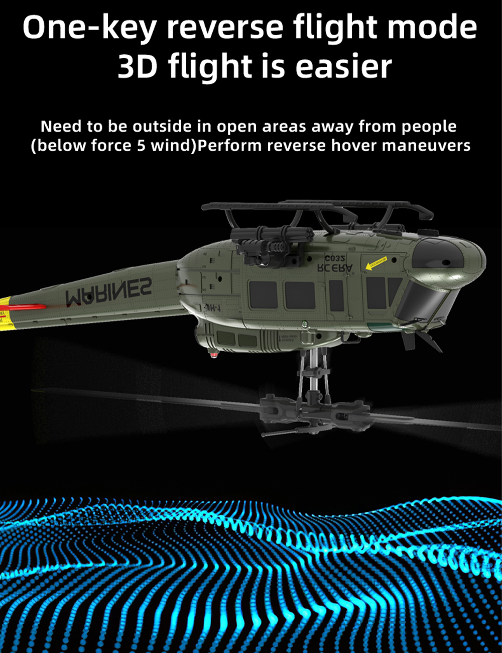 era c032 uh-1 ヒューイ ラジコンヘリコプター RC ERA C032 UH-1 Huey | ブラシレスヘリ - ヘリモンスター