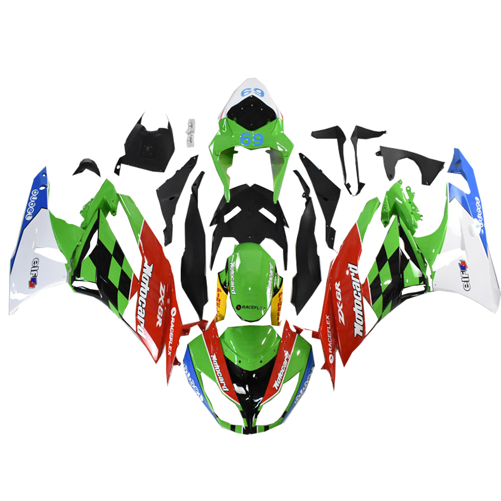 2030 0929 6 セット Fit for Kawasaki Injection ABS Green Fairing 2009-2012 Ninja