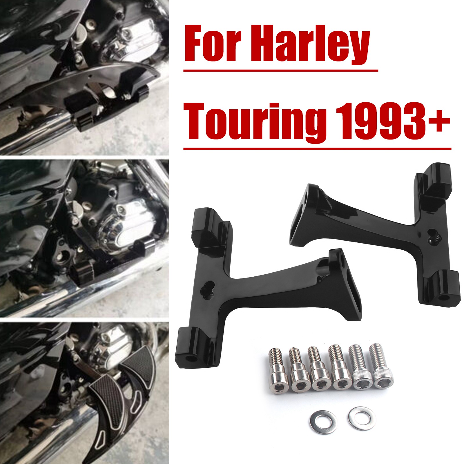 Give Your Passenger A Place To Ride: Rear Foot Peg Brackets For Harley Road Glide & Touring (93-22)