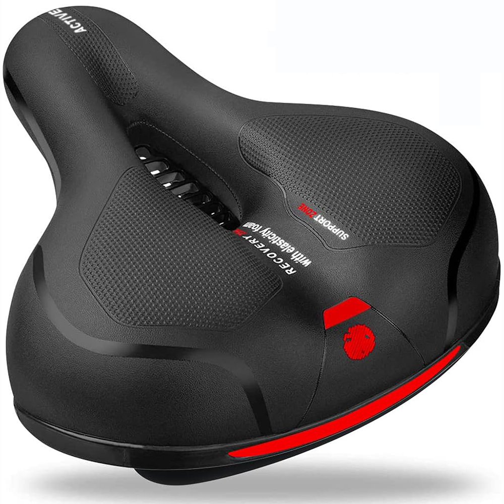 Comfort Extra Wide Big Bum Bike Bicycle Gel Cruiser Soft Pad Saddle
