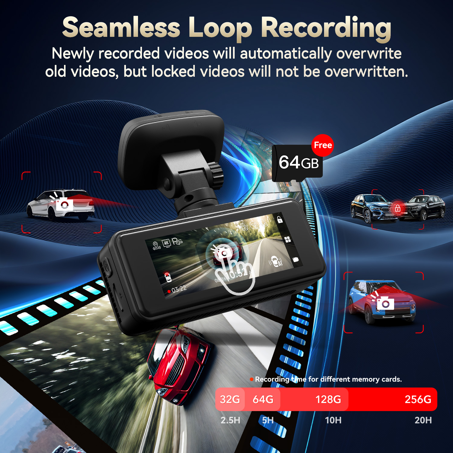 Test de la dashcam REDTIGER VC70 : 4K, vision nocturne et plus