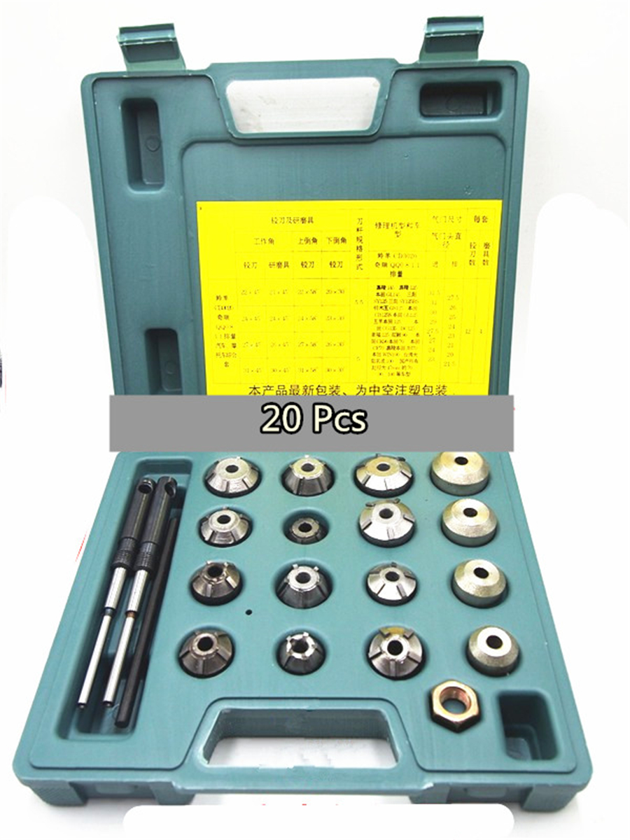 20Pcs Valve Seat Reamer Motorcycle Repair Displacement Cutter Valve