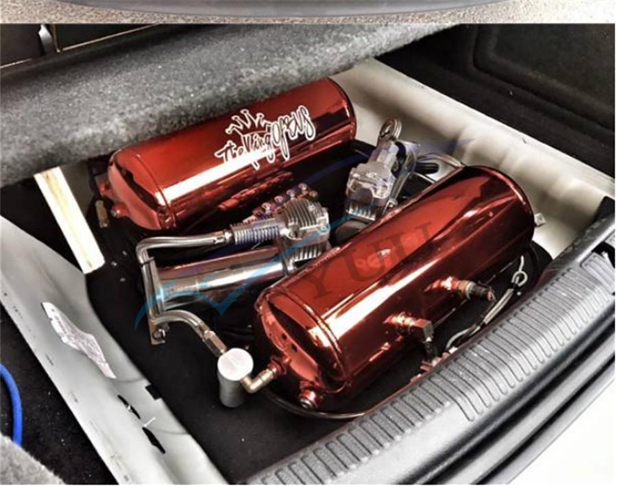 2"52mm 7 Color LCD Air Suspension Pressure Gauge Bar&PSI Dual Air Ride