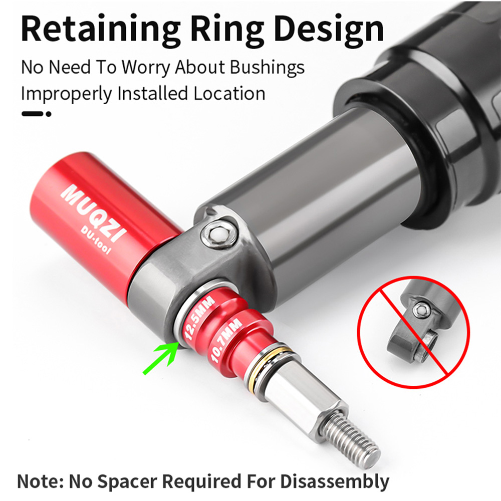 MUQZI Mountain Bike Rear Shock Absorber DU Bushing