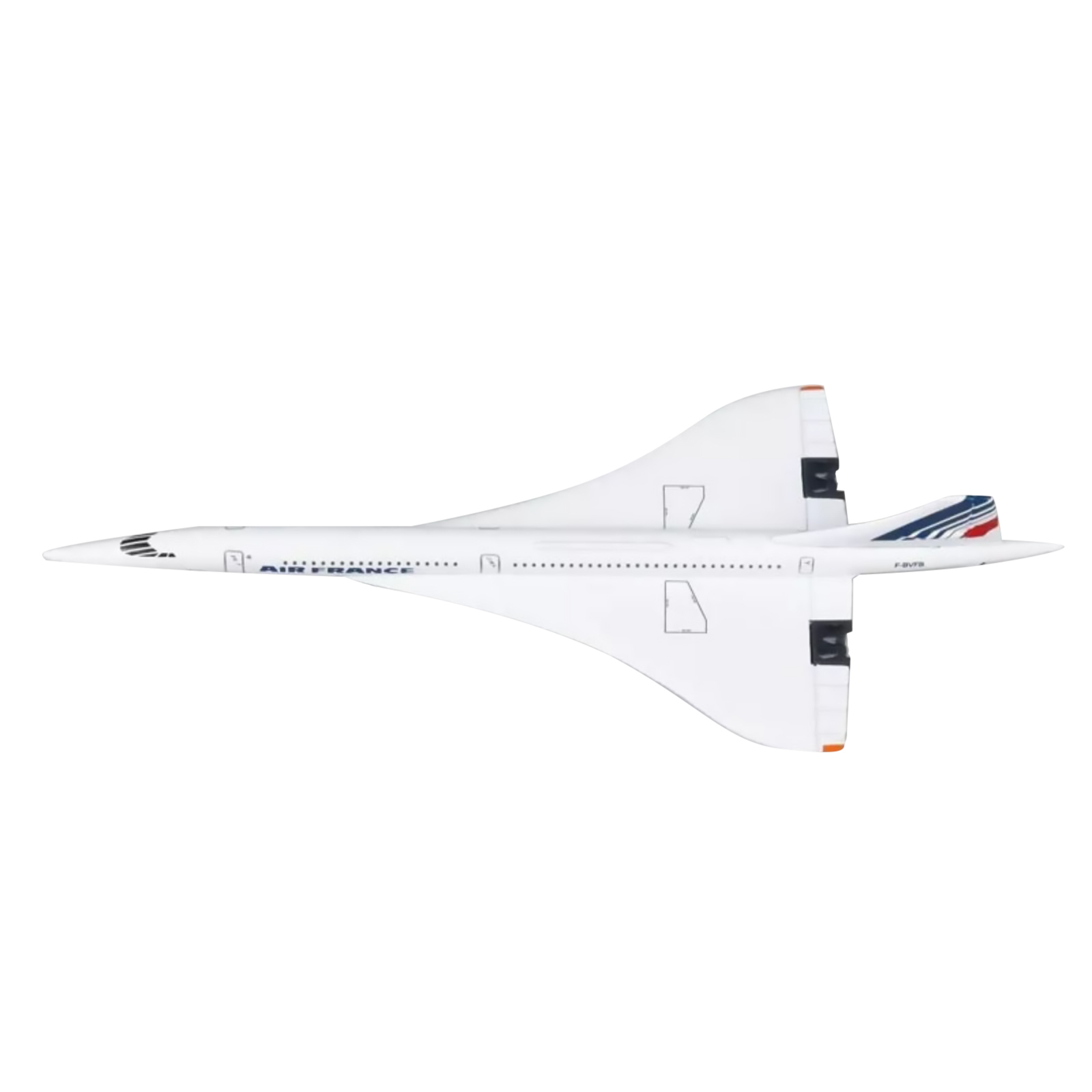 16cm 1/400 Air France Concorde Plane Model Finished Alloy Model