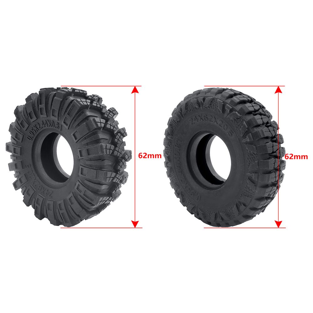 ZXYRC 1.0 Inch Beadlock Wheel Rims For Axial SCX24, TRX4M RC Crawlers - 4pcs Gold Aluminum Alloy Upgrades