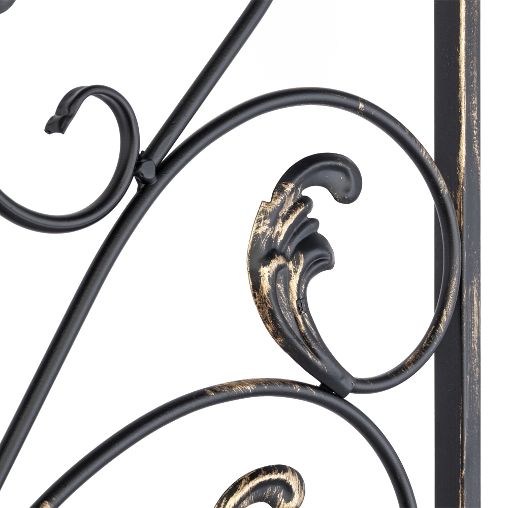 41.5" Spanish Antique Arch Metal Wall Art Outdoor Garden Accent Patio