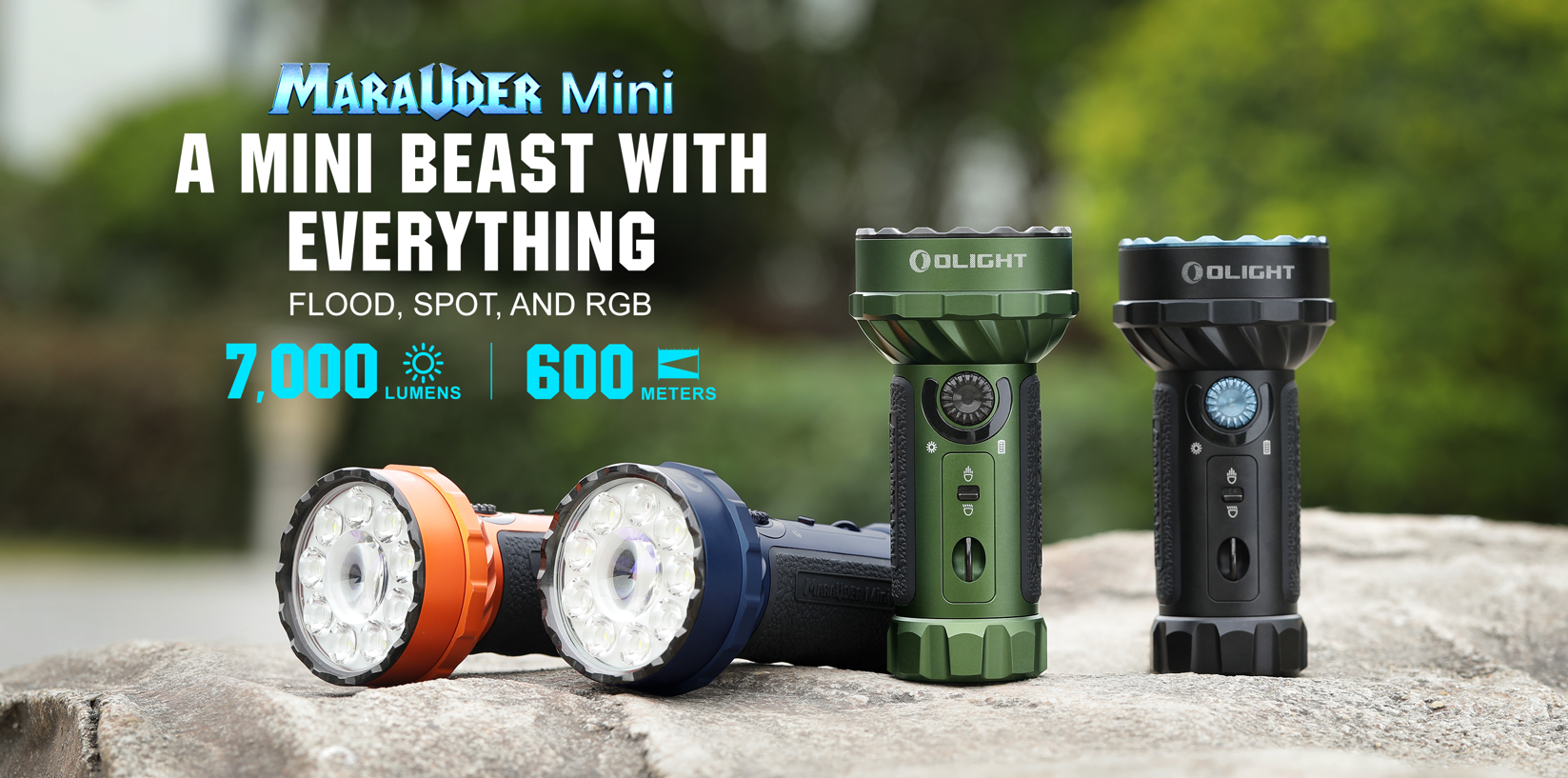 OLIGHT Marauder Mini 7000 Lumens Bright Flashlight with Powerful