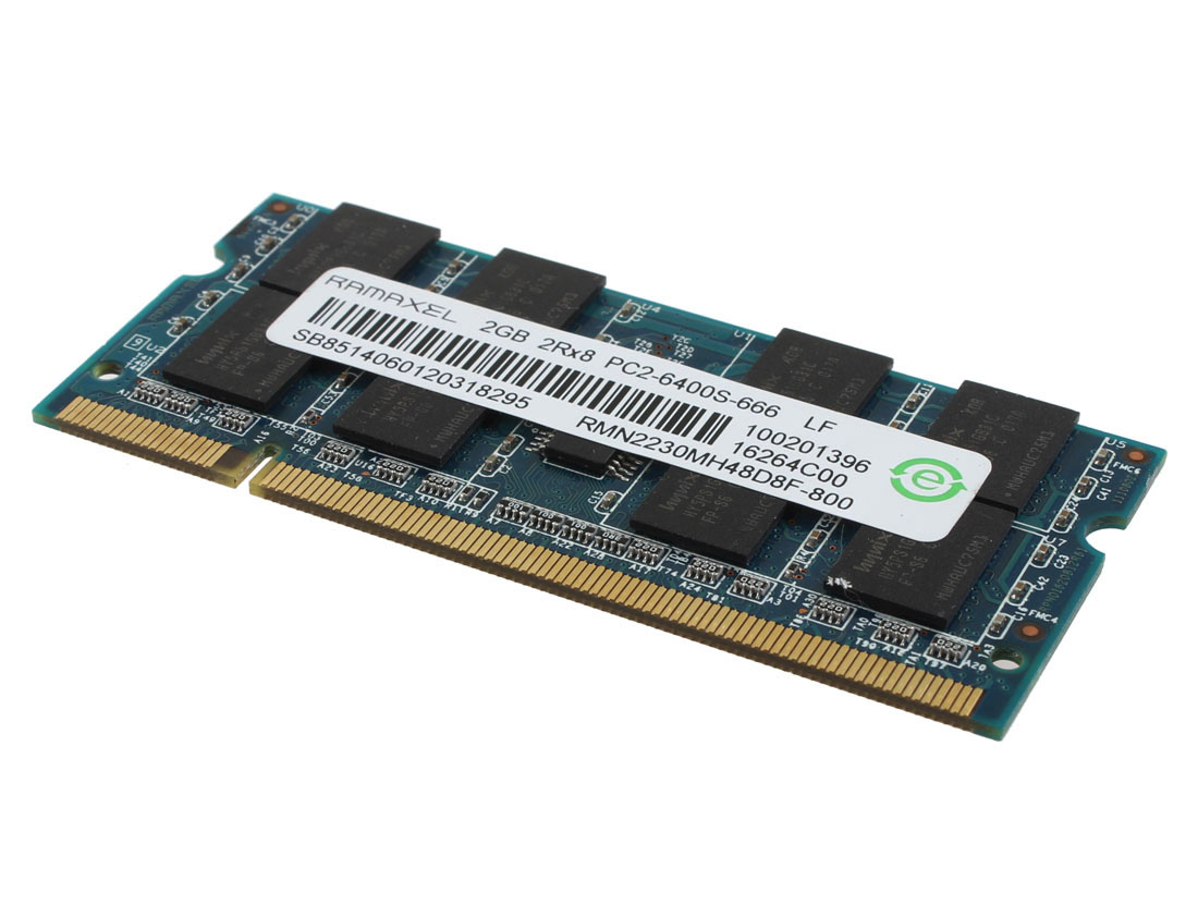 Ramaxel 2 GB 2RX8 PC2-6400S 200Pin DDR2 800Mhz CL6 RAM Memory SODIMM ...