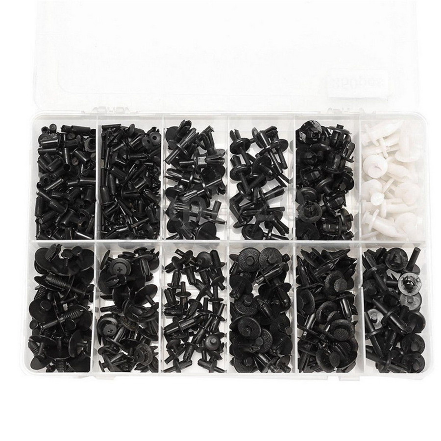350Pcs Plastic Car Auto Body Push Pin Rivet Fastener Door Trim Moulding 350Pcs Plastic Car Auto Body Push Pin Rivet Fastener Door Trim Moulding