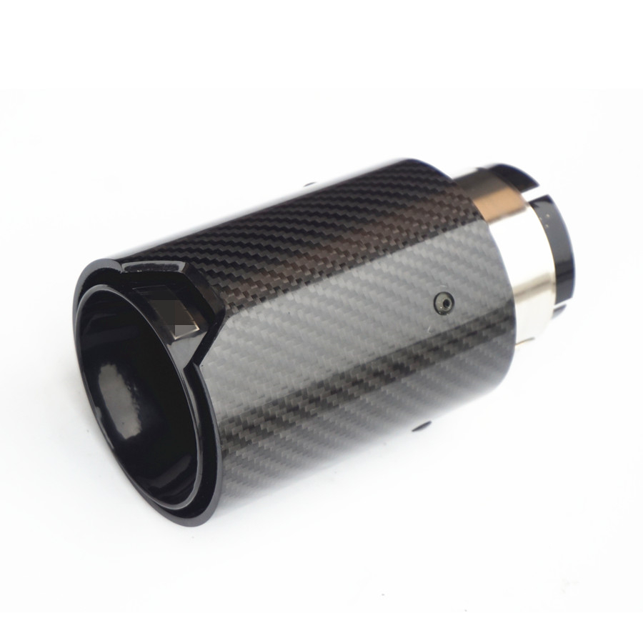 2.5'' in-3.5'' out Universal Car Real Carbon Fiber Exhaust End Tips