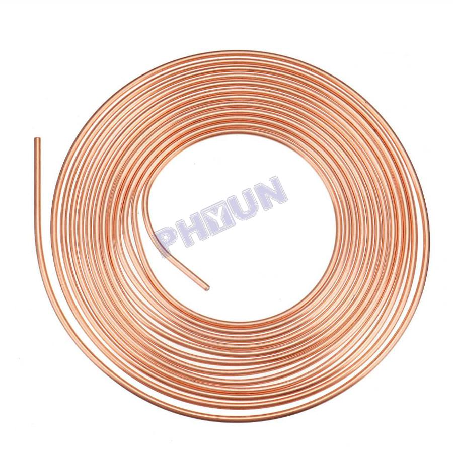 25 Ft/Roll Brake Line Tubing 5/16" OD For Car Fuel & Transmission