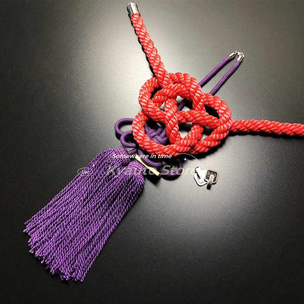 A Set JDM Junction Produce White Kintsuna Rope JP Kiku Knot Luxury