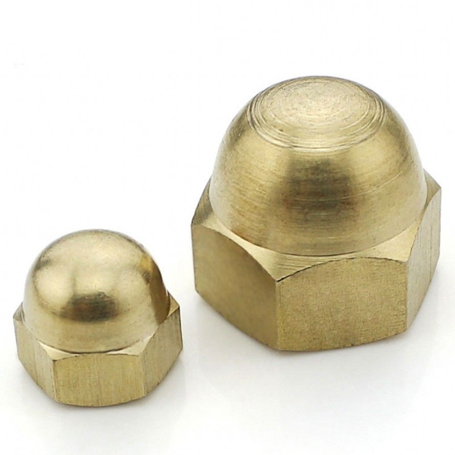 M3~M20 High Quality Solid Brass Hex Dome Nuts Acorn Cap Nuts For Bolts ...