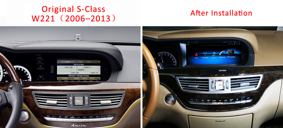 for Mercedes Benz S W221 CL W216 10.25