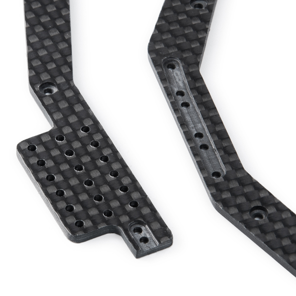 Black Carbon Fiber Chassis Frame Rails For RC 1/24 Axial SCX24 90081 Crawler eBay