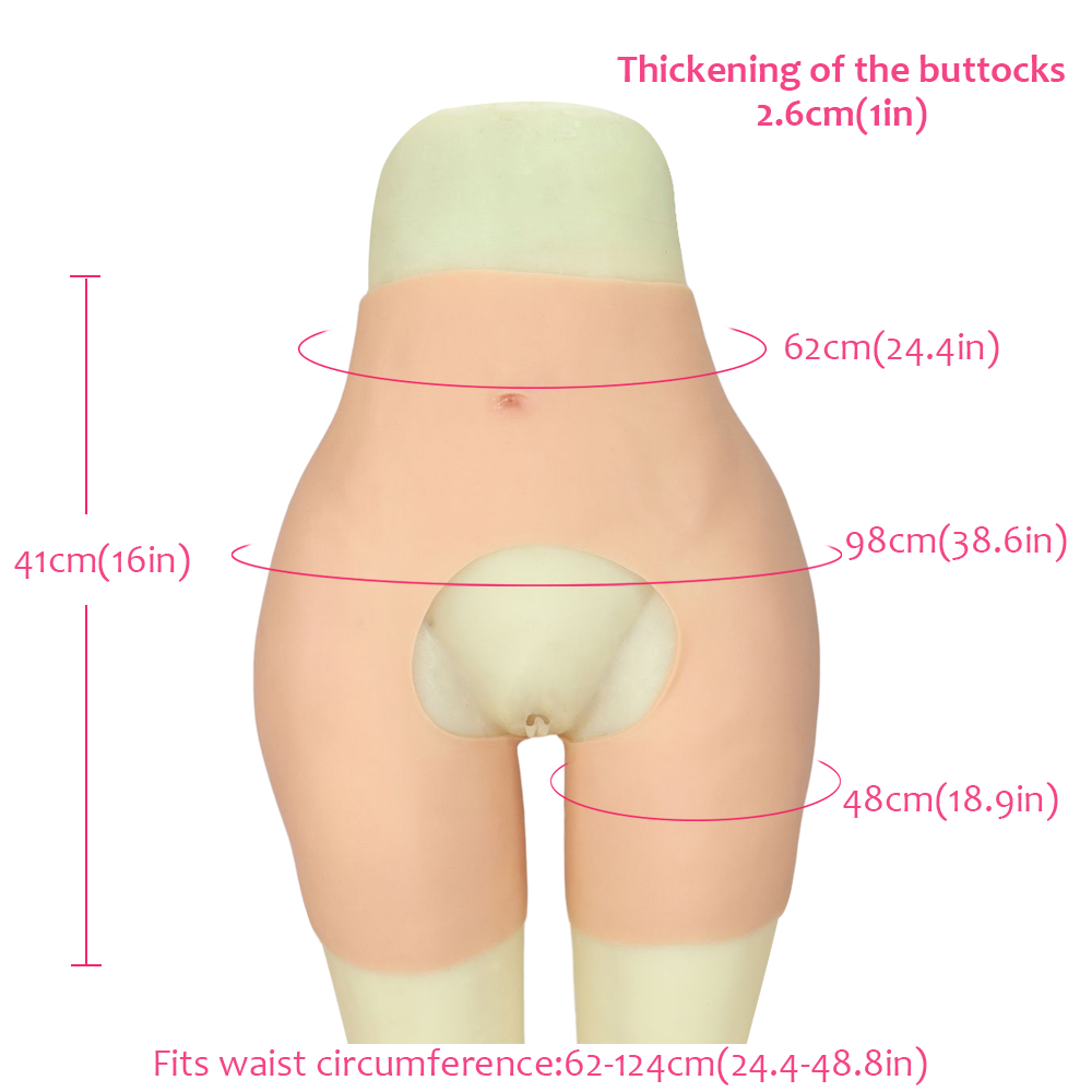 Silicone Pants Buttock thickening Underwear Hip Up Enhancer