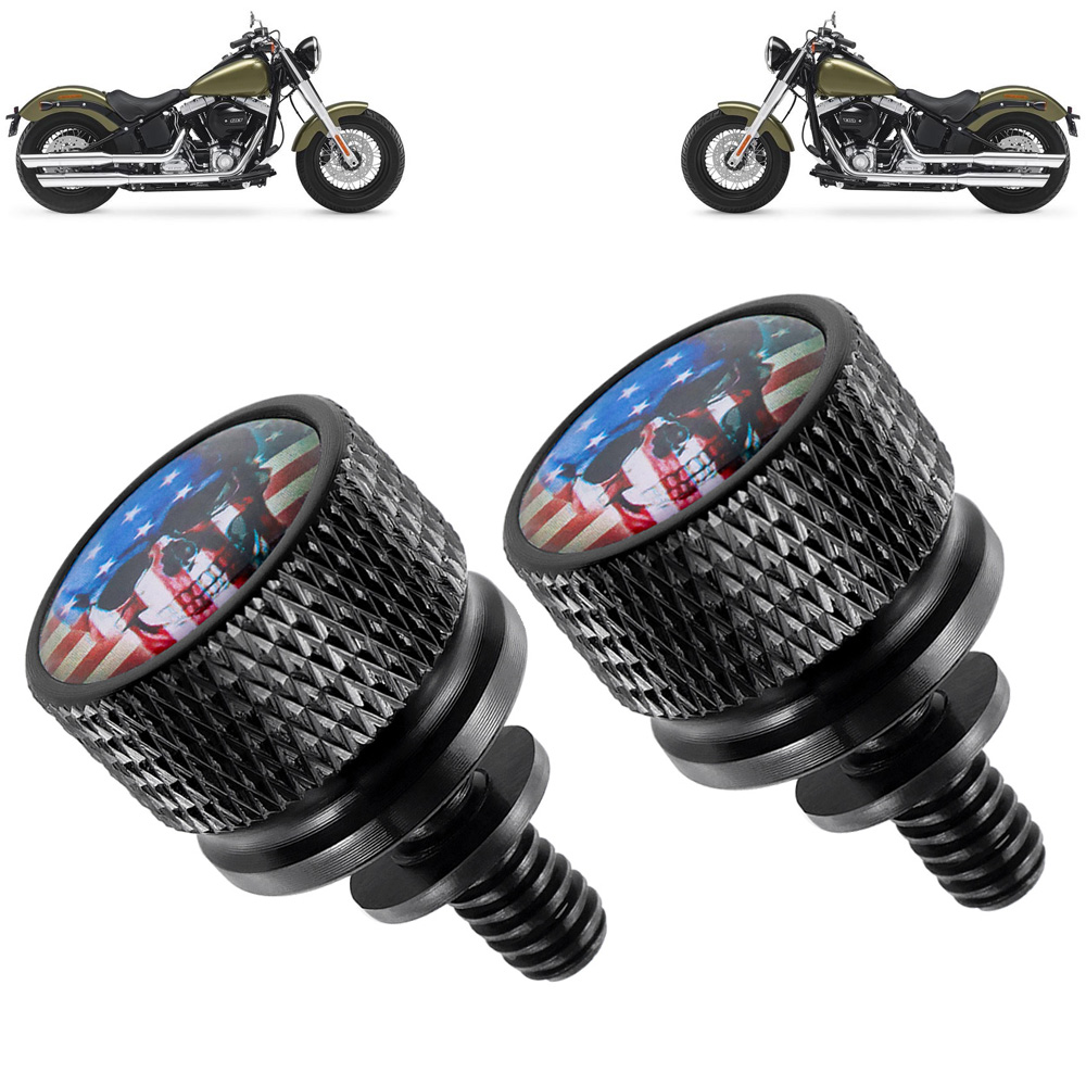 Knurled Fender Seat Bolt Screw 1/4-20 Fits For Harley Sportster