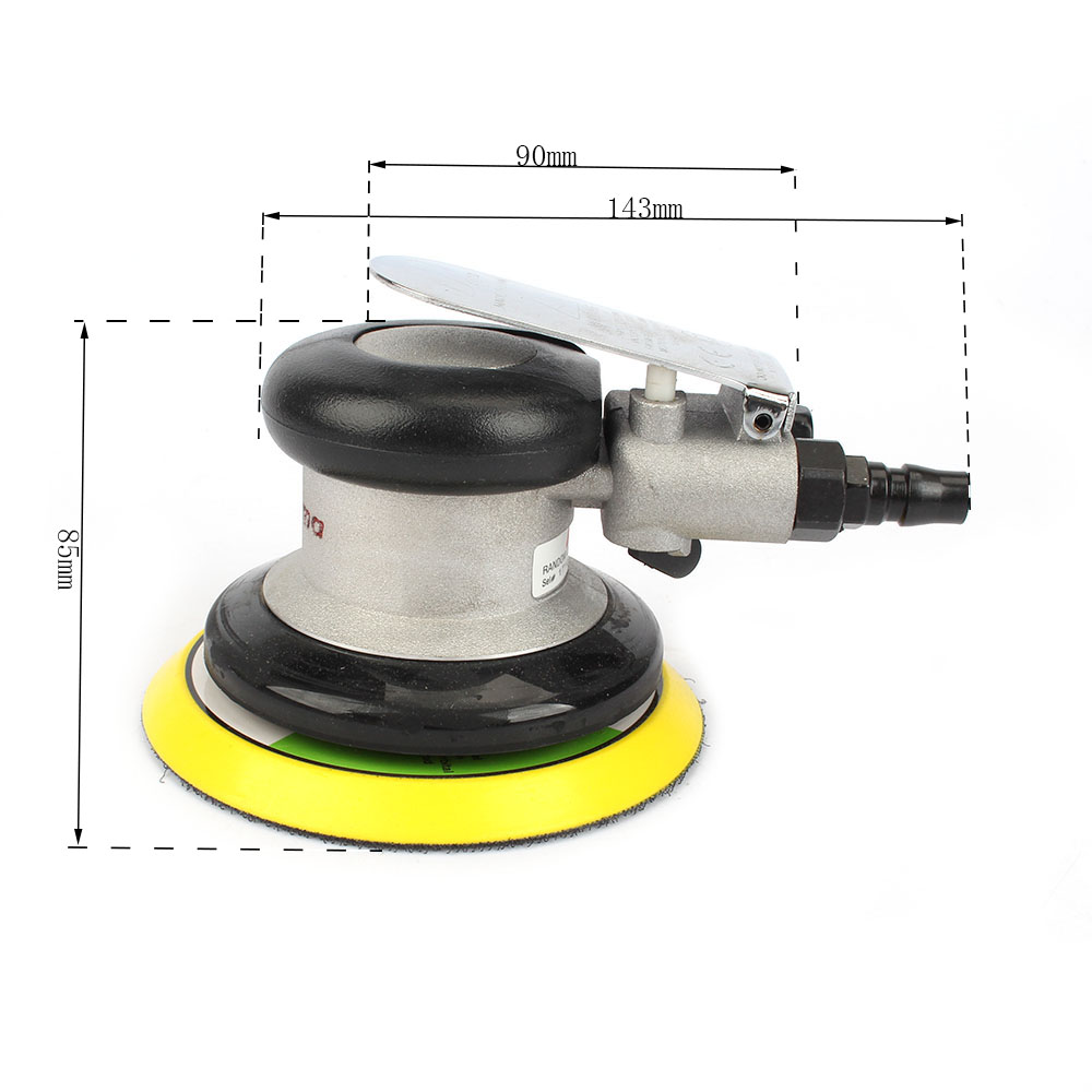 SHININGEYES Air Sander 4 Air Random Orbital Sander Round Polisher Pneumatic Hand Sanding Tool for Auto body Automotive