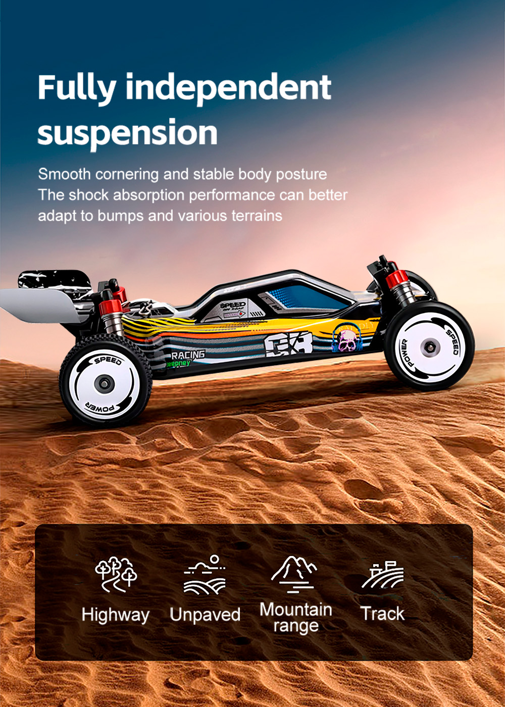 WLToys 244016 RC Racing Car 1/24 2WD 2.4G RTF Electric Remote