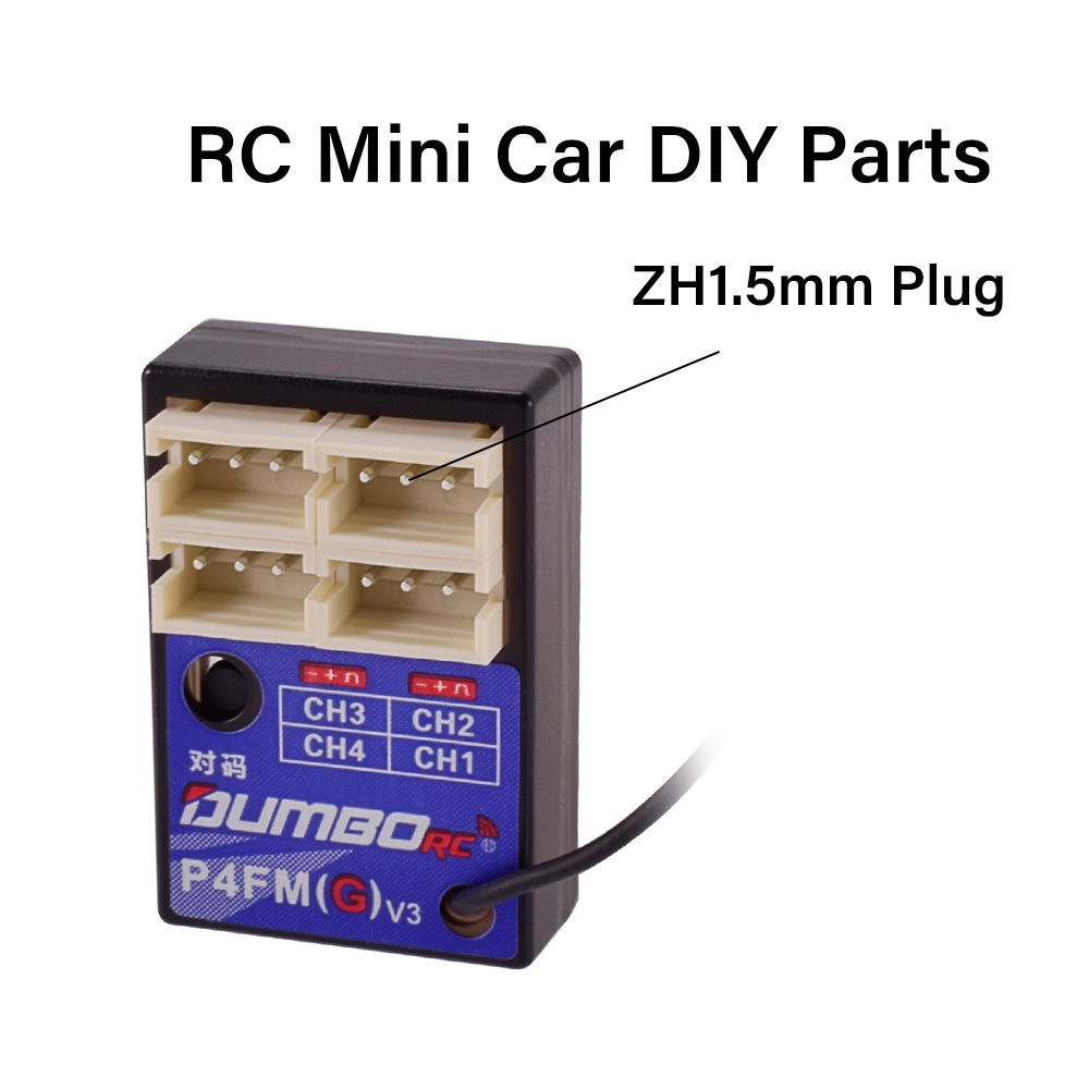 Dumborc P4FM(G) ricevitore RC 2.4GHz 4CH con supporto giroscopio per trasmettitori radio X4 X5 X6 X6PM DDF-350 Sale