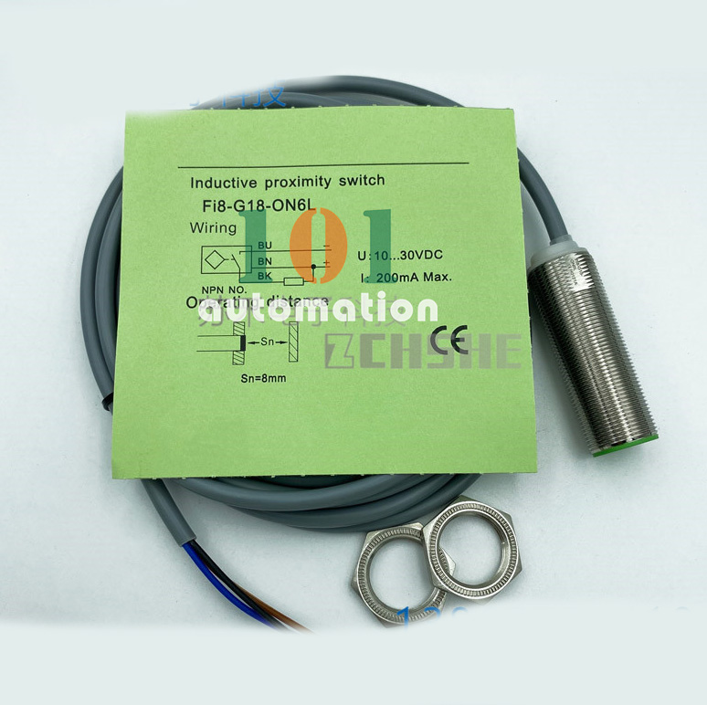 ●OnOff New For Inductive proximity switch FI8-G18-ON6L DC three