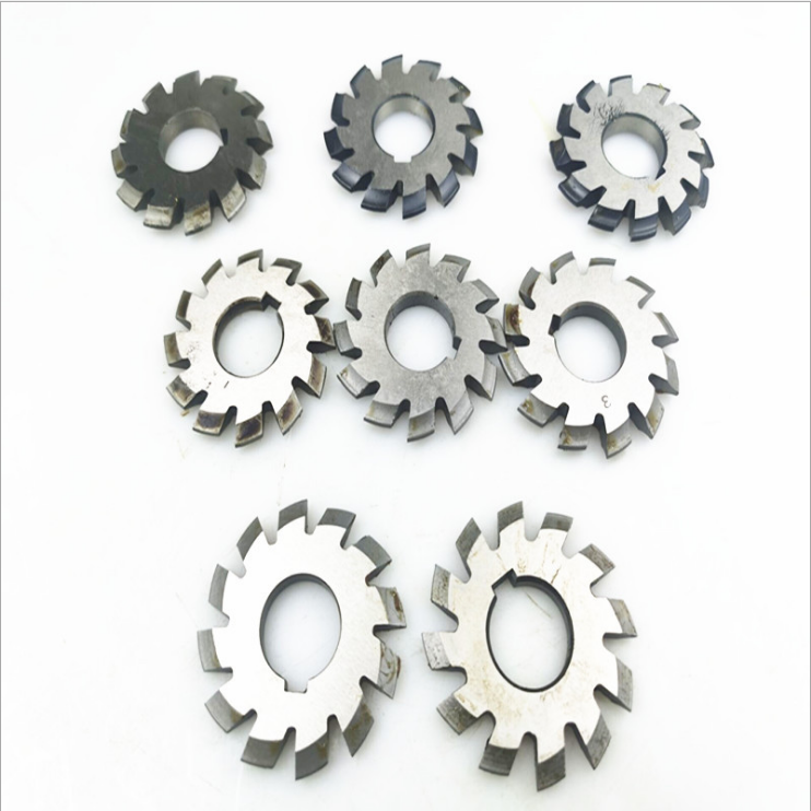 8pcs/Set M1.5 PA20 18 Bevel Involute Gear Cutters HSS Module 1.5 gear