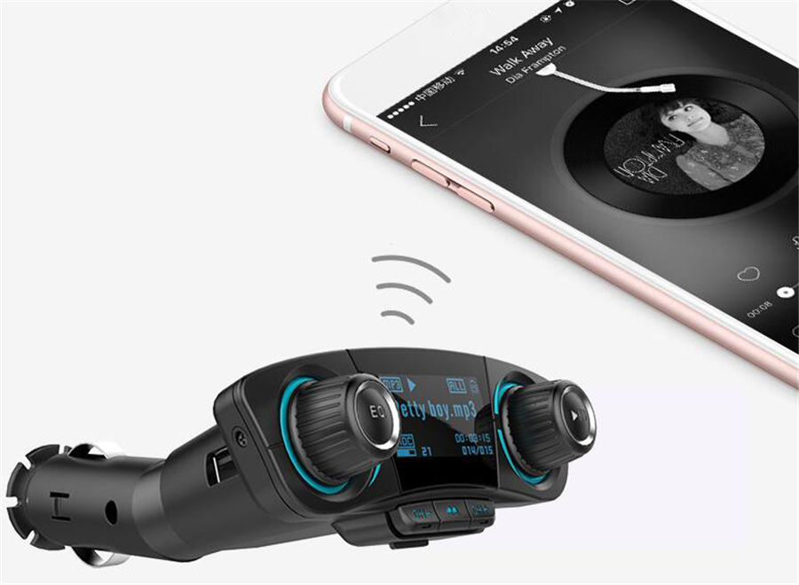 GC16 FM Transmitter Bluetooth Handsfree MP3 Player QC3 - View #6