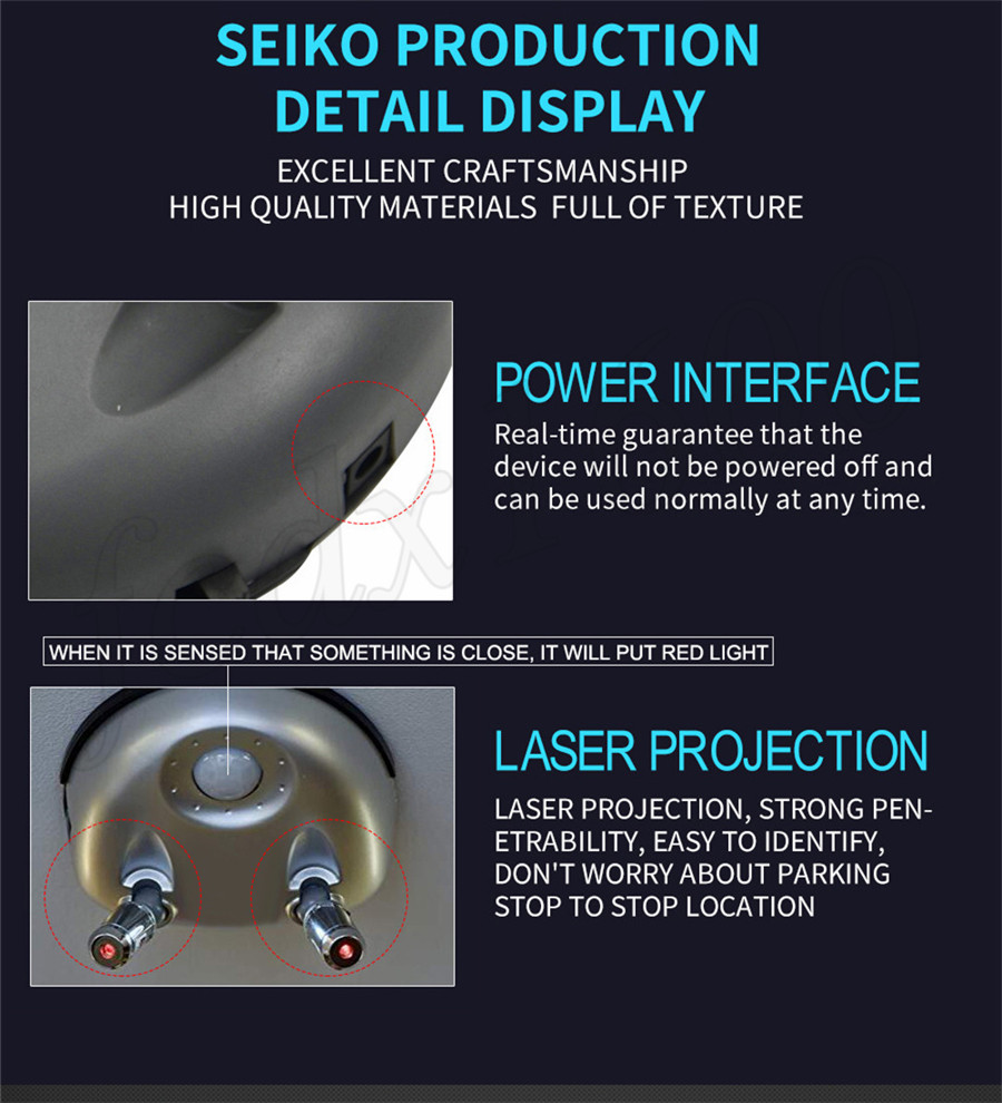 220V Dual Laser Line Car Garage Parking Assist Sensor Aid Wall Stop