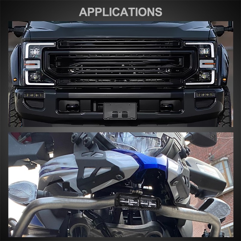 2/4x 4inch 800W LED Work Lights Bar Spot Pods Fog Lamp Offroad Driving