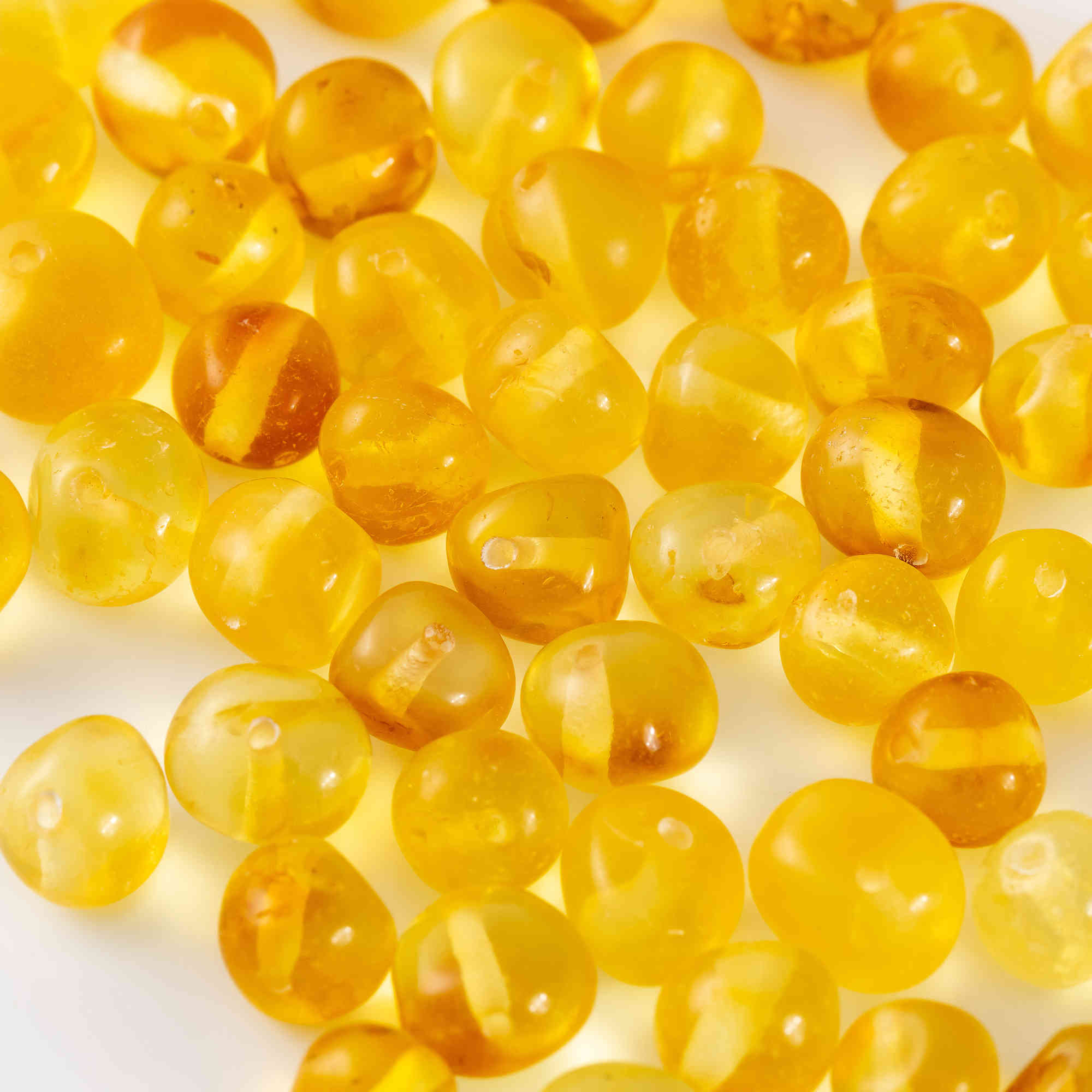 Perle D’ambra Baltica 6-8mm Forate – Pacco Sfuso Per Bigiotteria Fai-da-te - 5