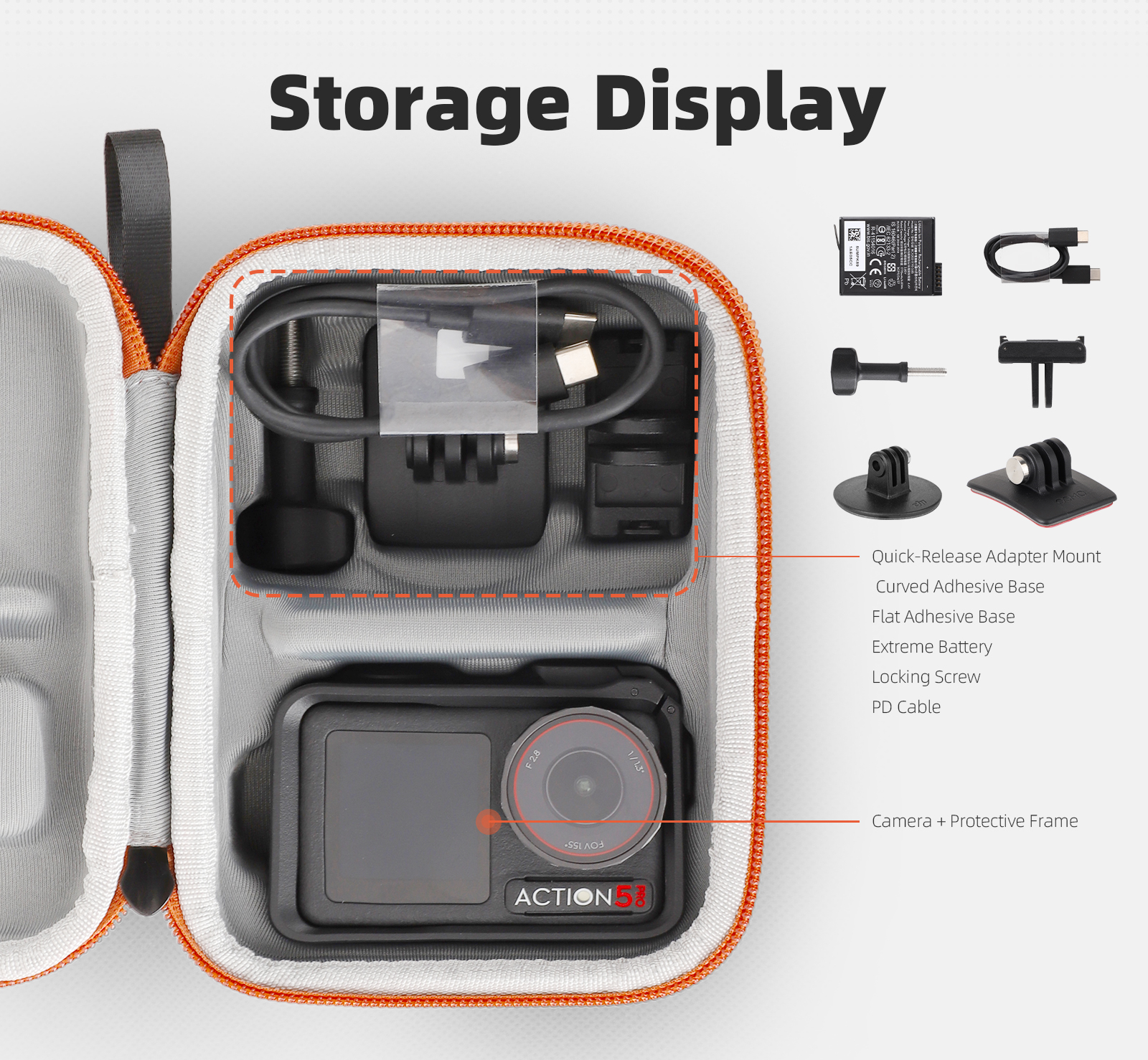 Protective Cover For DJI OSMO ACTION 5 Pro Camera Carrying Case