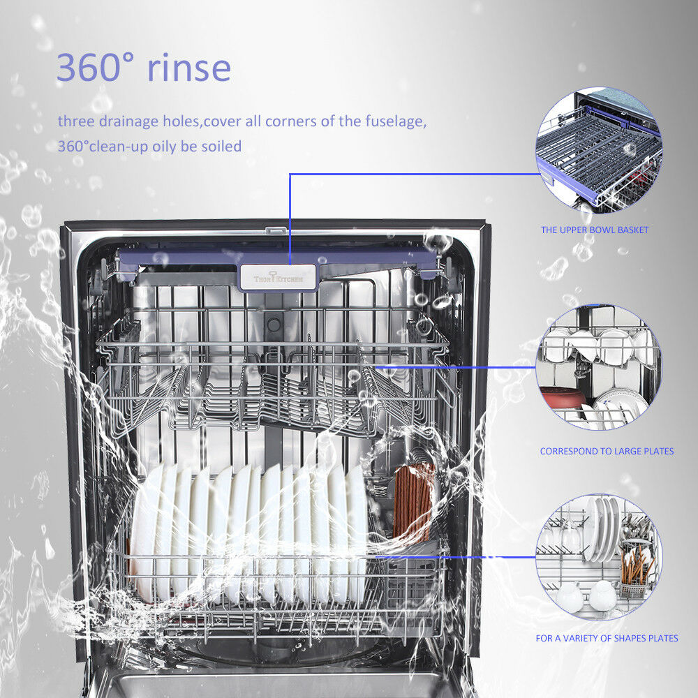 Hdw2401ss Parts Thor Kitchen 24 Inch Built-in Dishwasher In