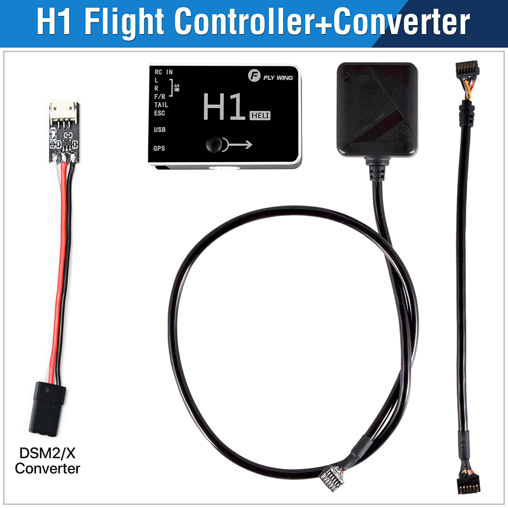 FLY WING H1 GPS ラジコンヘリ用GPS FLY Wing H1 6CH Flybarless RC GPS Flight Control Gyro System
