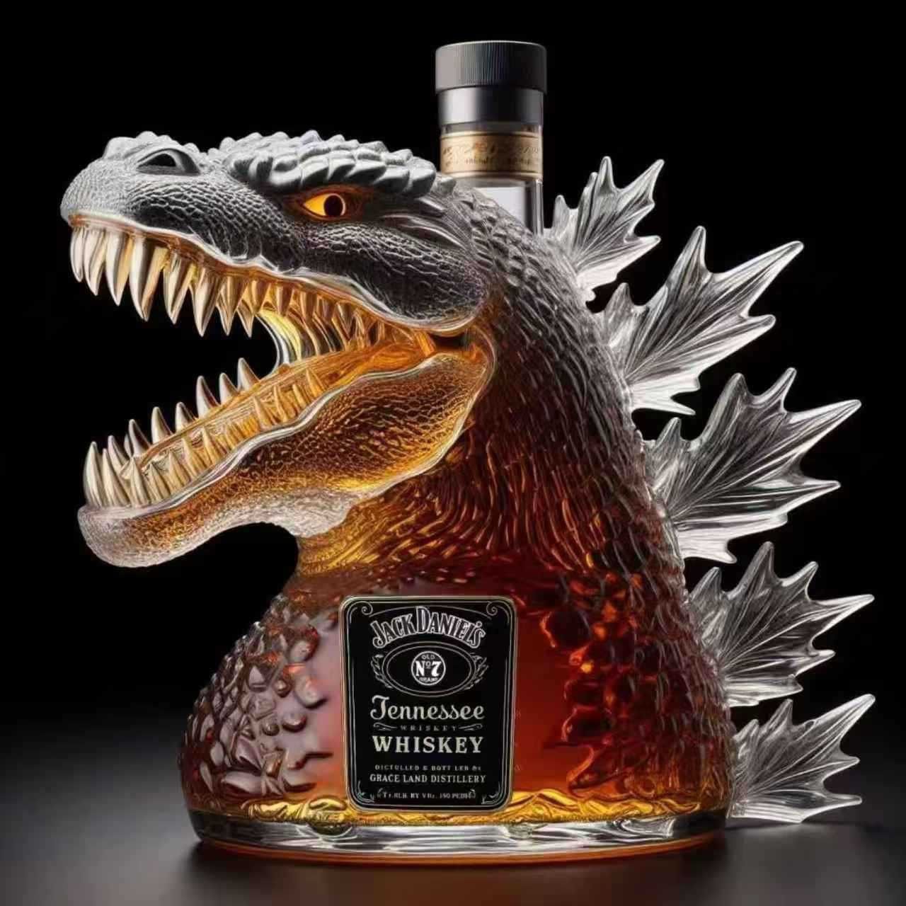 300ML Godzilla 70th Anniversary Whisky Bottle, a special gift for