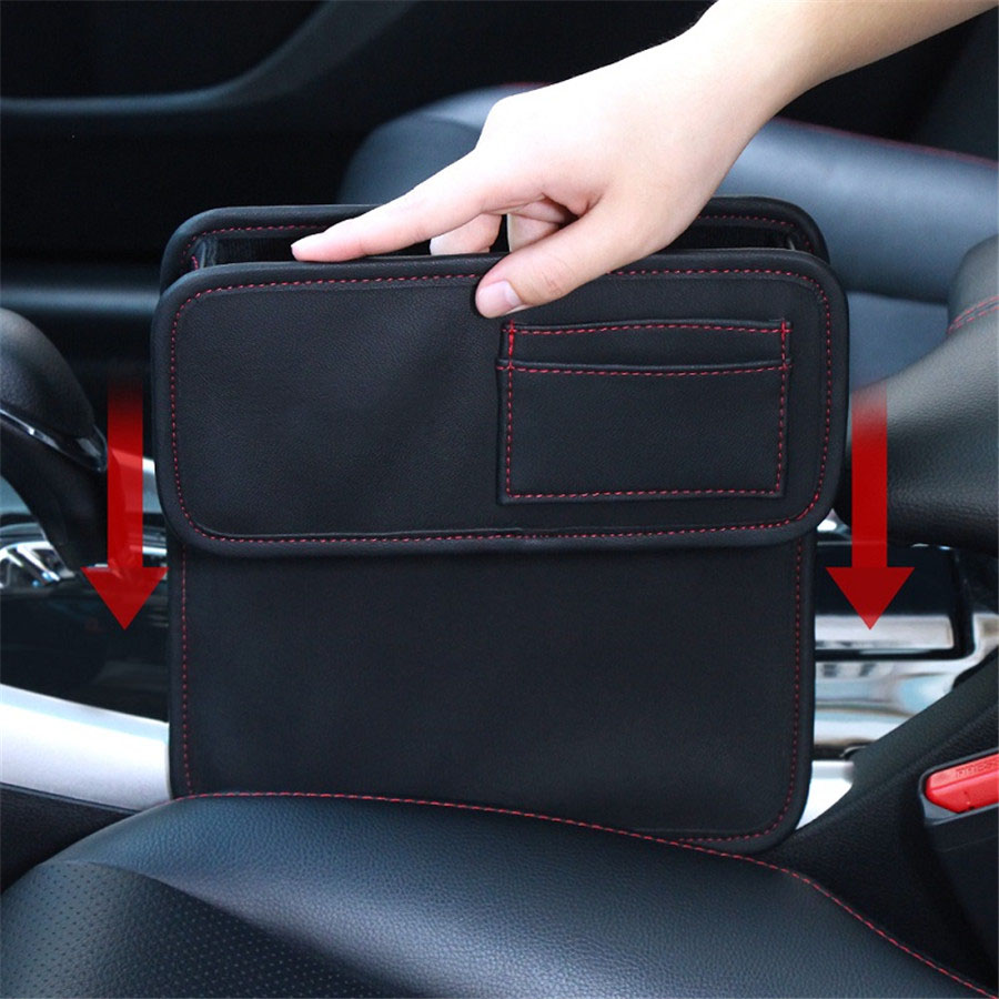Auto Sitzstaufach Sitztruhe Aufbewahrung Ablagefach Box Handy Tasche Halterung