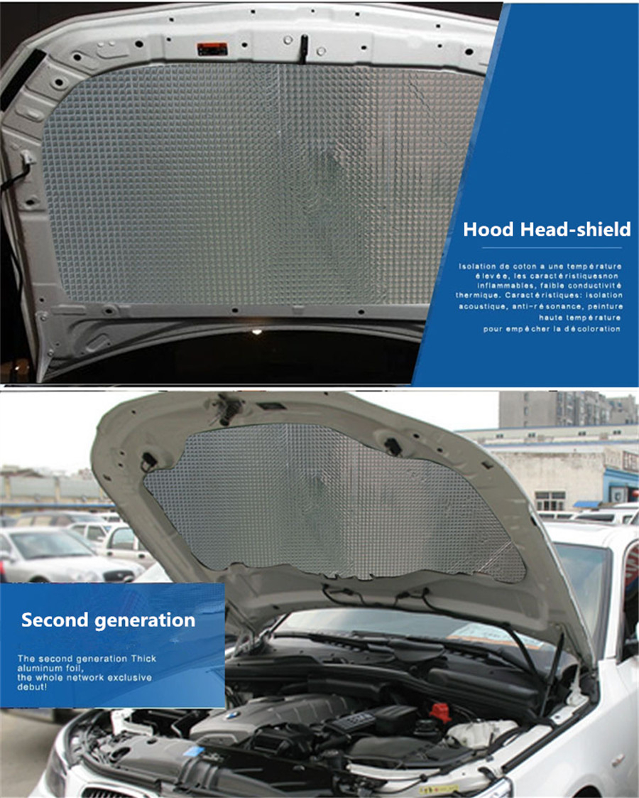 10x Car 6mm Thickness PE&Aluminum Sound Deadener Heat Insulation Sheets 30*50cm