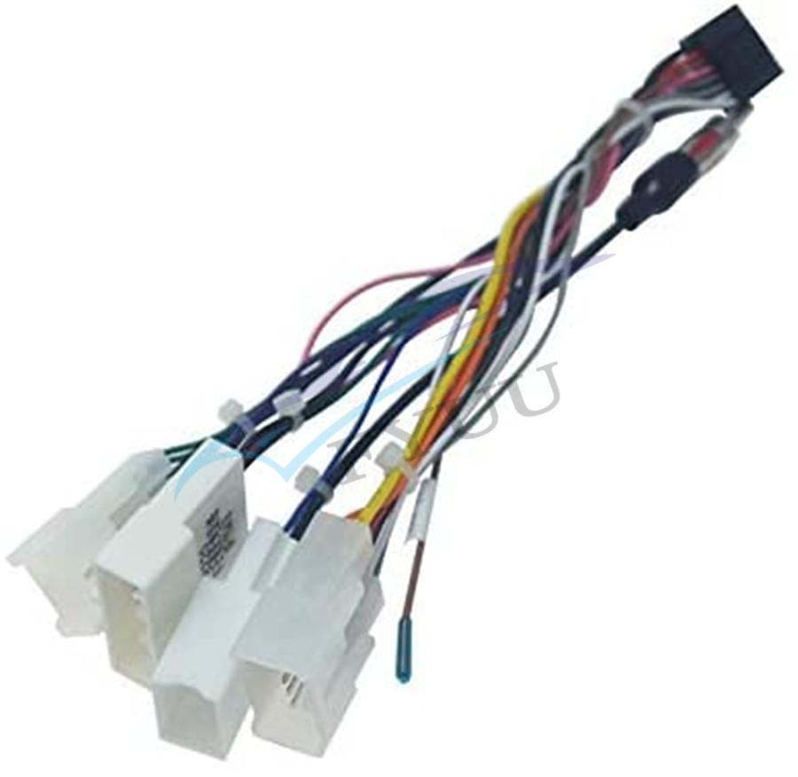 16Pin Wiring Harness Connector Adapter w/4Terminal For Toyota Stereo