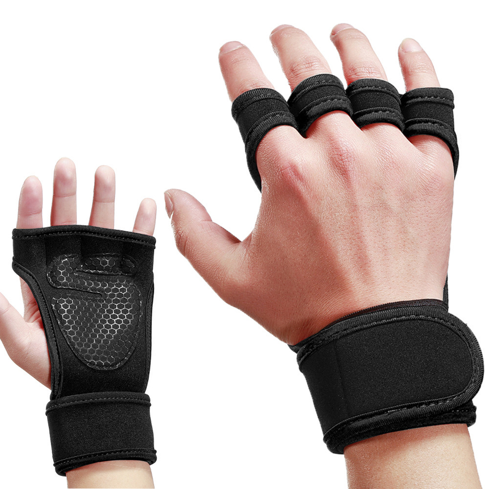 Weightlifting Half Finger Glove Fitness Anti-skid Wrist Wrap Gym Training Cover