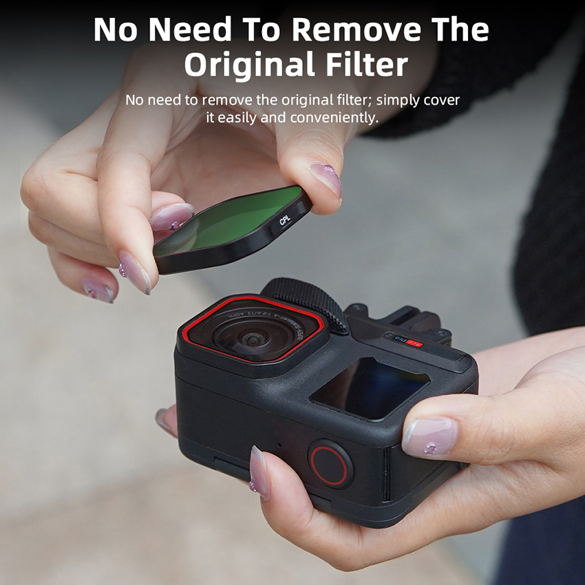 thumbnail image 2 of For Insta360 Ace Pro 2 UV ND8 ND16 ND32 ND64 Filter Waterproof Anti Glare Lens Protector Cycling Surf Travel Camera Accessories 2 of 13