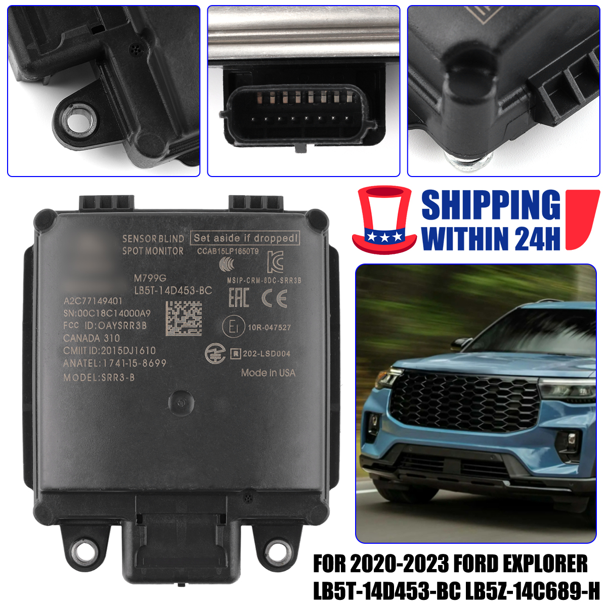 GENUINE OEM BLIND SPOT RADAR MODULE For 2020-2023 FORD