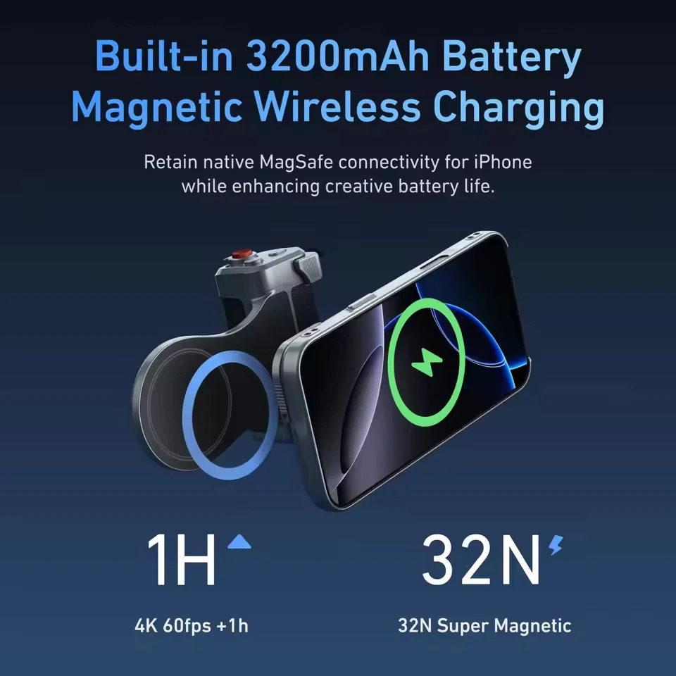TELESIN Master Grip Kit for iPhone 17 Pro Max Magnetic Phone