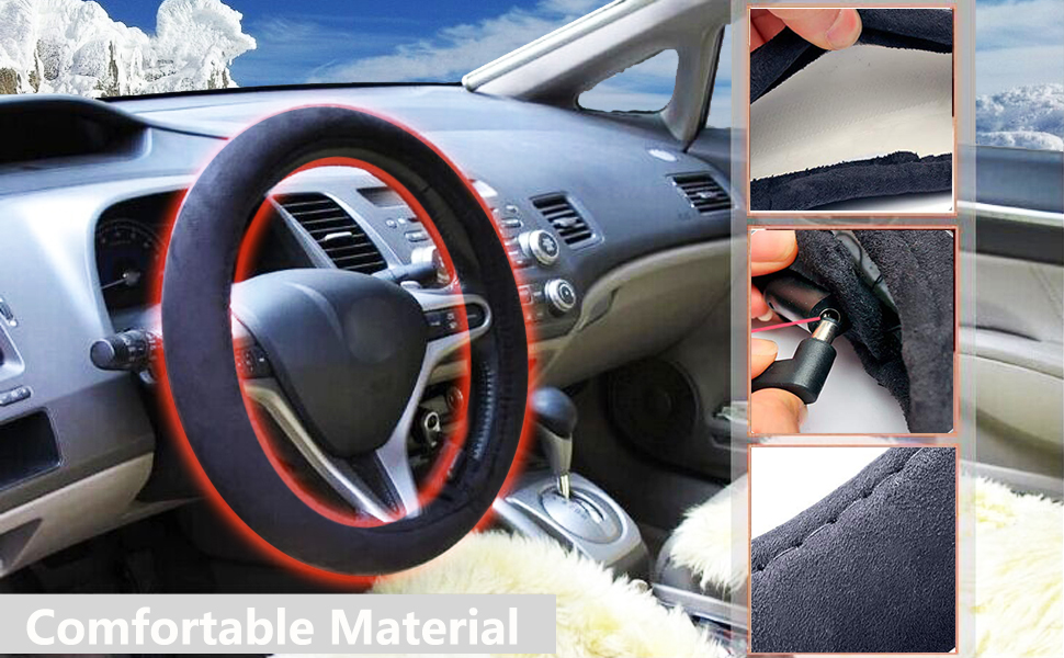 Big Ant 15 Heated Steering Wheel Cover 2020 Upgraded 12V Hand