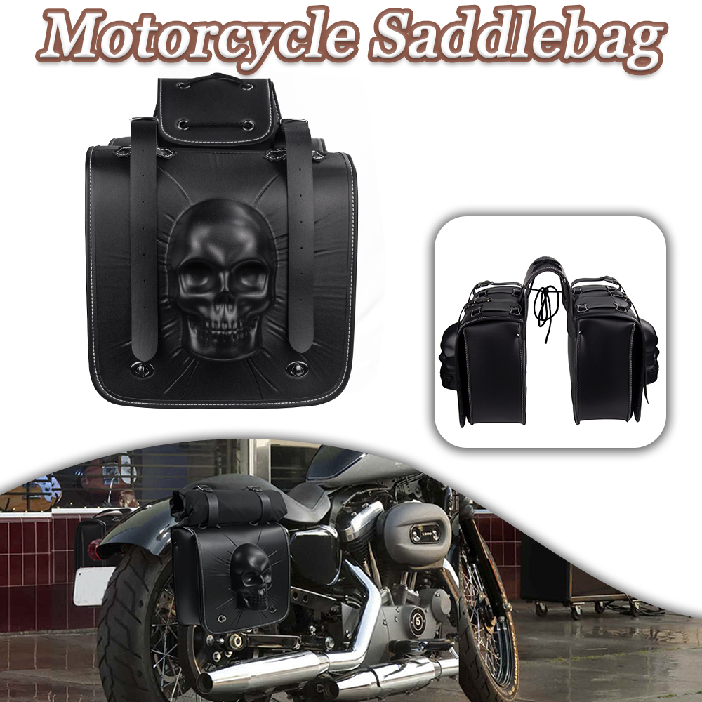 Motorcycle Saddle Bag Tool Side Bag Fit For Kawasaki VULCAN