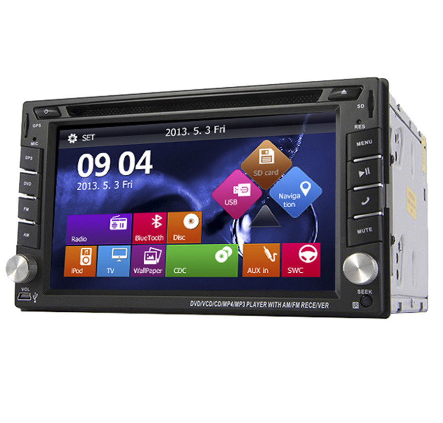 6 2 2din Hd 16 9 Bluetooth Car Suv 7 Colors Gps Navigation Stereo Dvd Cd Player Ebay