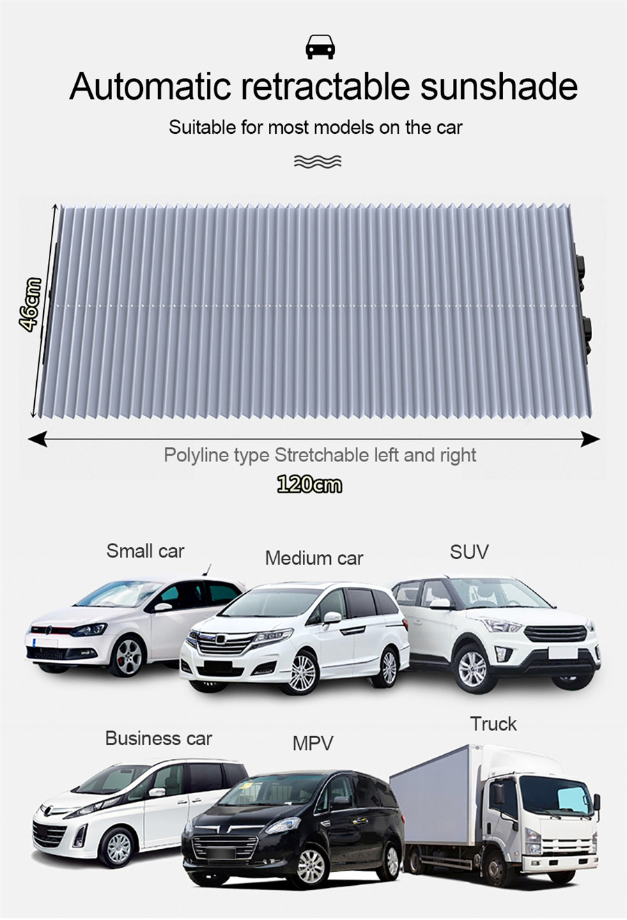 Auto Windschutzscheibe Sonnenschutz Aluminium Blende